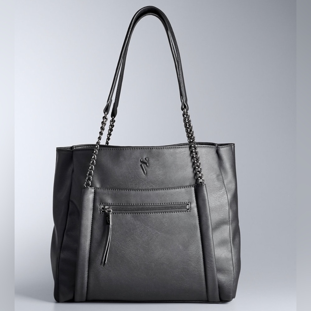 Simply Vera Vera Wang-Rockbridge Black Tote Bag (**Like New Condition**)